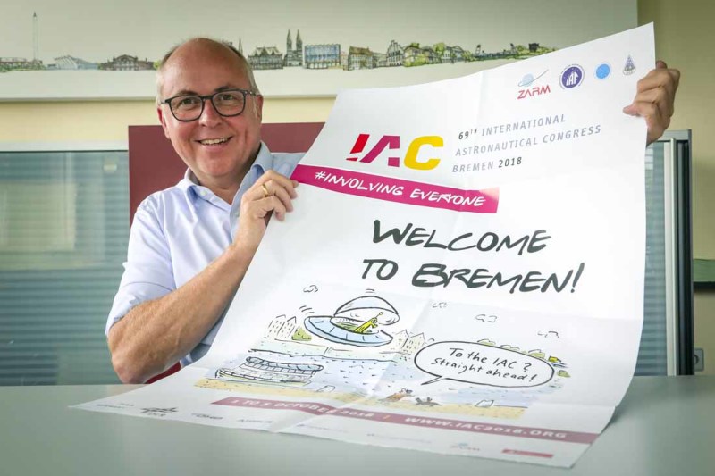 Peter von Kampen ist kaufmännischer Geschäftsführer am ZARM. Sein Team arbeitete fünf Jahre an der Vorbereitung des IAC in der Hansestadt. © WFB/Focke Strangmann