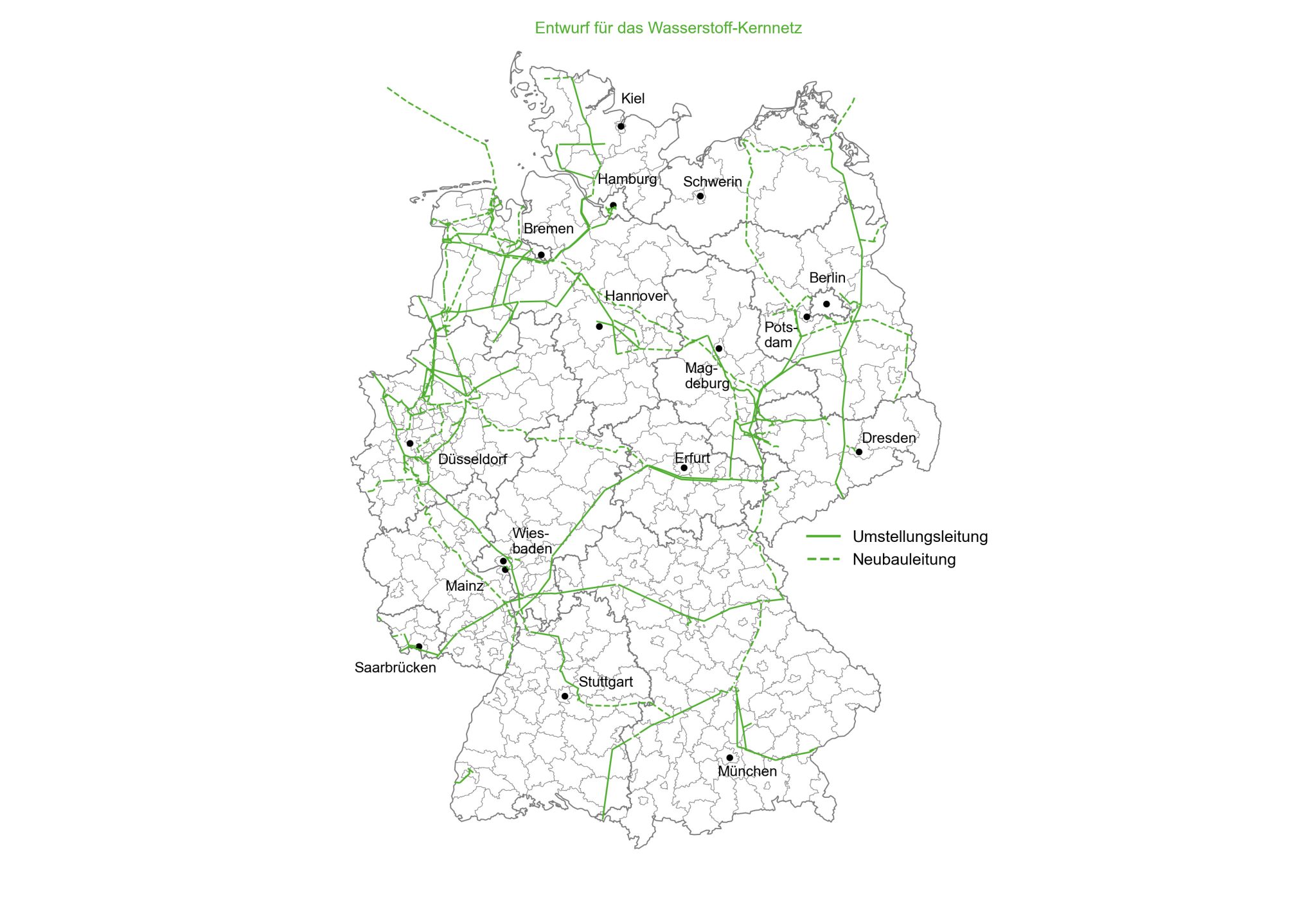 Wasserstoff-Kernnetz, Bild: FNB Gas e.V.
