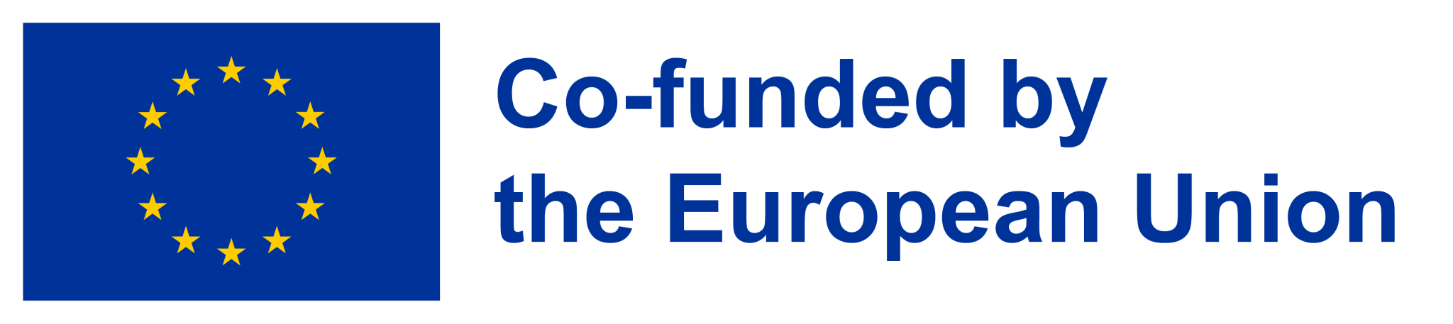 Logo mit dem Schriftzug "Co-funded by the European Union"