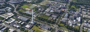 Luftaufnahme vom Technologiepark an der Uni