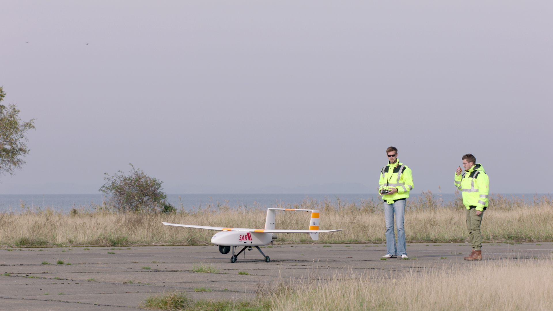 Start des LARUS-Flugsystems mit Sicherheitspilot, Bild: TU Dortmund