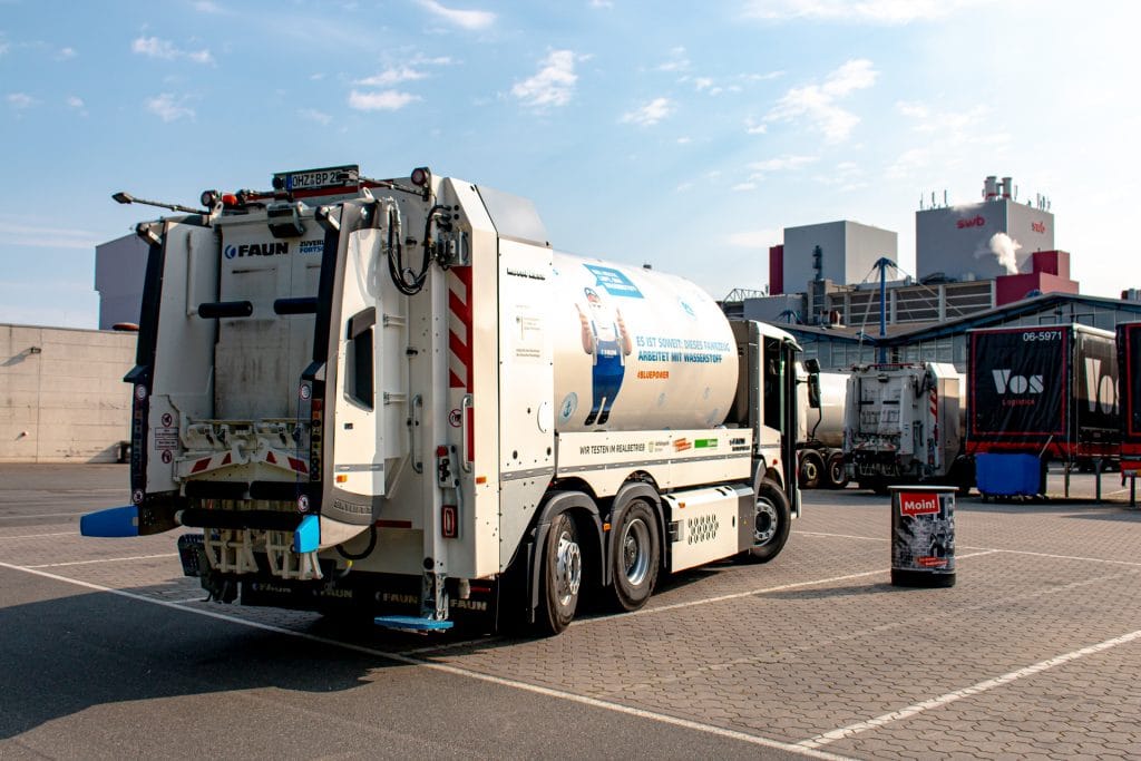 Das neue Fahrzeug vom Hersteller FAUN in Bremen