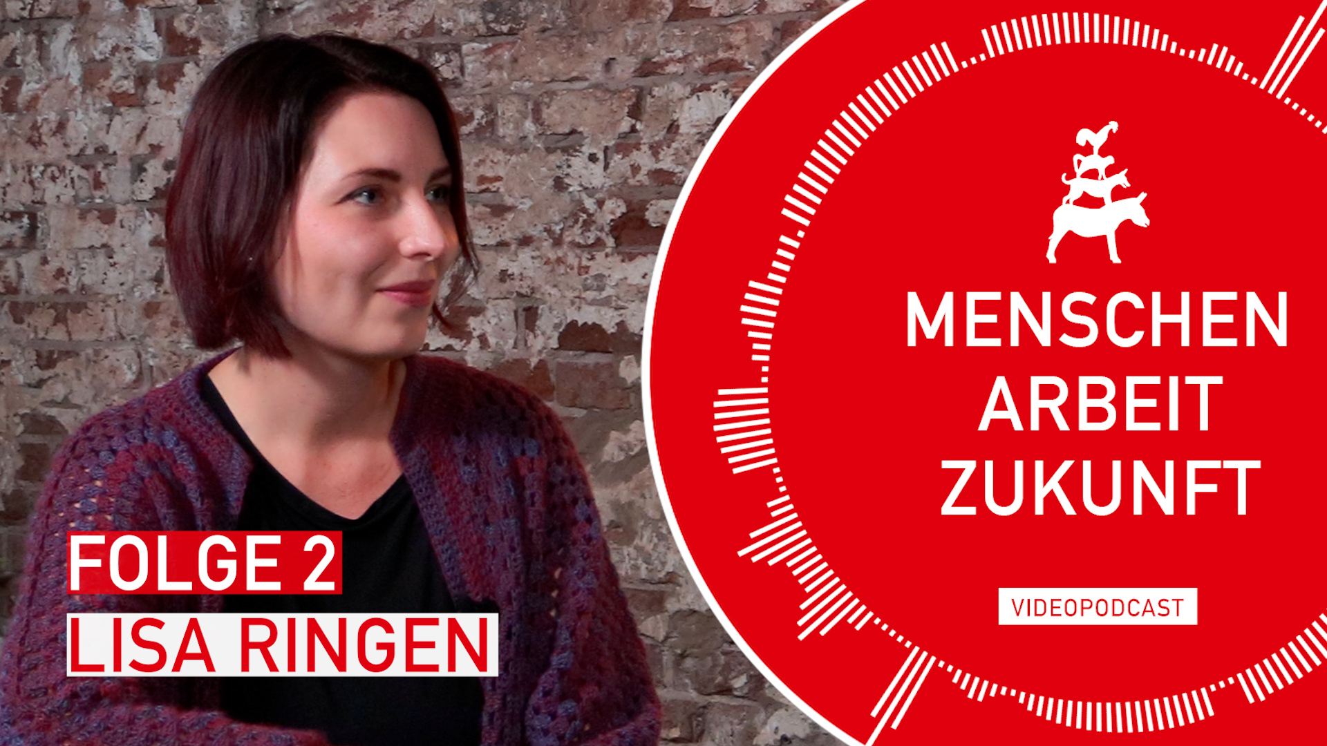 Screenshot aus der zweiten Folge des Video-Podcasts Menschen, Arbeit, Zukunft.