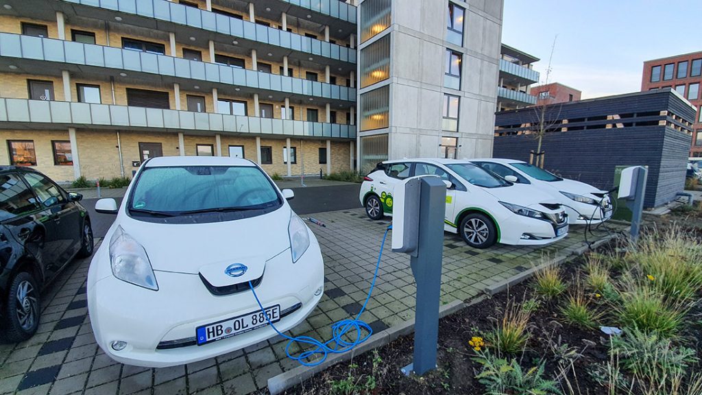 Elektroautos beim Laden