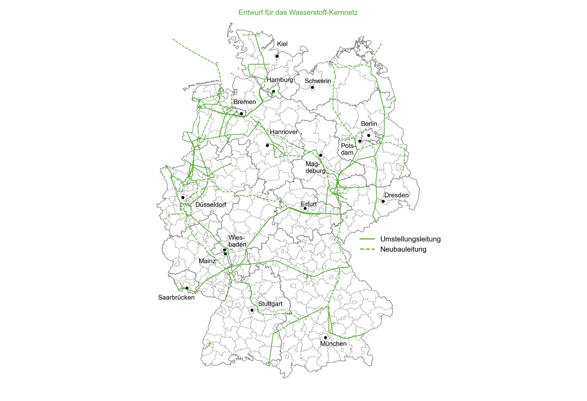 Wasserstoff-Kernnetz, Bild: FNB Gas e.V.